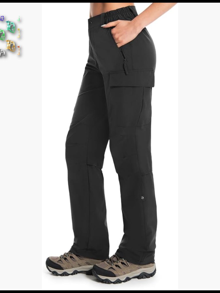 Lightweight Quick Dry Cargo Hiking Pants Water Resistant Travel Work Active